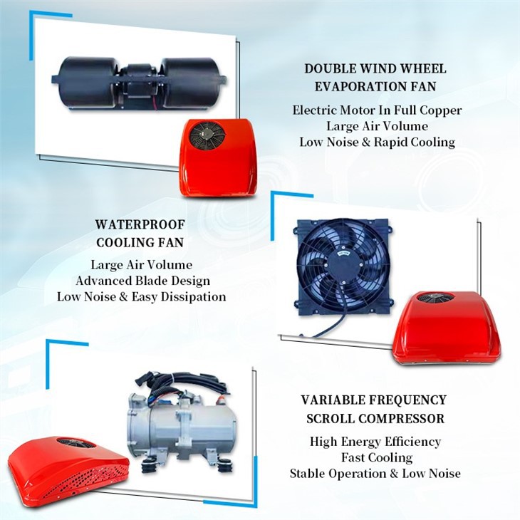 Semi Truck Roof Mounted Air Conditioner